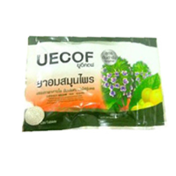 Травяные натуральные леденцы от кашля UECOF 20 шт / UECOF 20 pcs