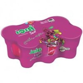 Виноградное желе в стаканчике с трубочкой Jele Light , 1 набор / Jele Light Jelly Grape Flavor 6 pcs*125g