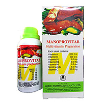 Мультивитамины Manoprovitab от Lamthong Karnpat Co.Ltd 72 таблетки / Lamthong Karnpat Co.Ltd Manoprovitab Multivitamin 72 tabs