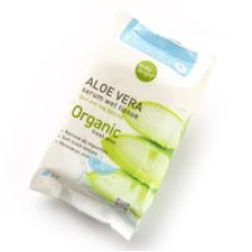 Влажные салфетки для лица и тела с алоэ вера от Baby Bright 25 шт / Baby Bright Aloe Vera Serum Wet Tissue 25 Sheets