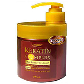 Маска для волос восстанавливающая с кератином от Cruset 500 мл / Cruset keratin complex hair mask 500 ml