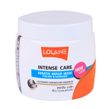 Кератиновая маска Lolane Intense Care для восстановления поврежденных и обезвоженных волос 200 мл