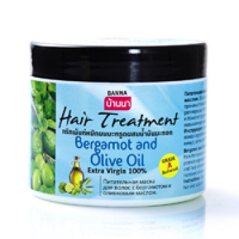 Маска для жирных волос с оливковым маслом и бергамотом от Banna 300 мл / Banna Hair treatment Olive Oil&Bergamot 300 ml