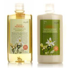 Набор очищающий шампунь и кондиционер с морингой от Myth, 2 по 250 мл / Myth Moringa hair set shampoo conditioner, 2 pcs 250 ml