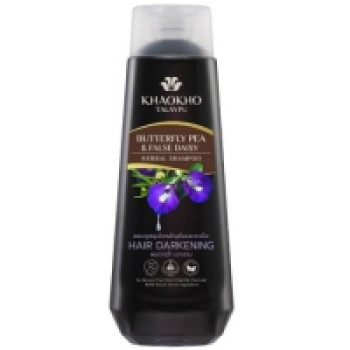 Тайский шампунь с мотыльковым горошком 185 мл / Khaokho Butterfly Pea Shampoo 185 ml