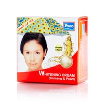 Компактный отбеливающий жемчужный крем c женьшенем YOKO 4 гр / YOKO WHITENING Ginseng & Pearl CREAM 4 gr