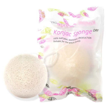 Натуральный спонж для умывания Конняку Konjac Sponge 1 шт