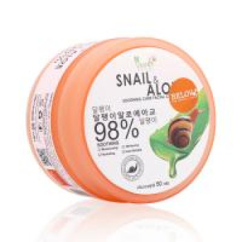 Крем-гель для лица с улиточной слизью и алоэ вера 50 гр / T.L.BAI SNAIL & ALOE CARE FACIAL CREAM 50 g