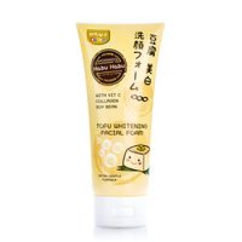 Питательная отбеливающая пенка для умывания с тофу от Daiso 130 гр / Daiso Tofu soybean whitening foam 130 gr