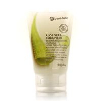 Очищающий гель для умывания с огурцом и алоэ вера Bynature 150 гр / Bynature Aloe Vera Cucumber Facial Cleansing Gel 150 gr