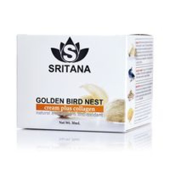 Крем для лица Sritana с экстрактом птичьих гнезд и коллагеном 30 мл / Sritana Golden bird nest Collagen cream 30 ml