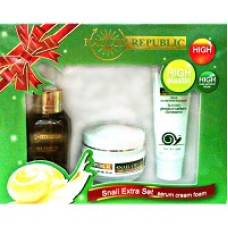 Набор для лица с экстрактом улитки, эластином и коллагеном / NATURE REPUBLIC SNAIL EXTRA SET 