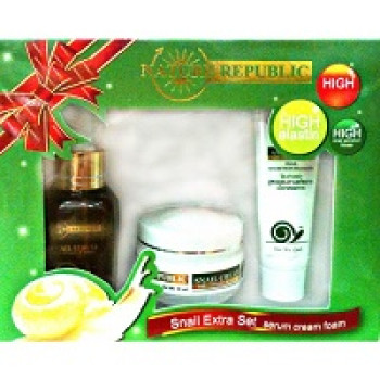 Набор для лица с экстрактом улитки, эластином и коллагеном / NATURE REPUBLIC SNAIL EXTRA SET 