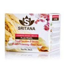 Крем для лица Sritana с женьшенем, улиточной слизью и жемчугом 30 мл /Sritana Ginseng Snail Pearl cream 30 ml
