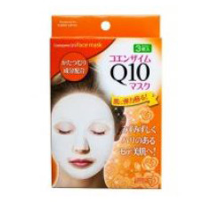 Маска для лица с коэнзимом Q10 Daiso 3 шт по 25 мл / Daiso Co-Q10 facial mask 25ml 3x25 ml