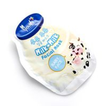 Тканевая маска для сияния и яркости кожи "Молоко" от Moods 38 гр / Moods Milk+Milk BABY face facial mask 38g