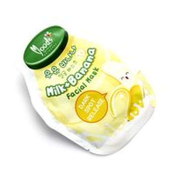 Тканевая маска против пигментных пятен, веснушек и тусклости кожи "Молоко и банан" от Moods 38 гр / Moods Milk+Banana dark spot release facial mask 38g