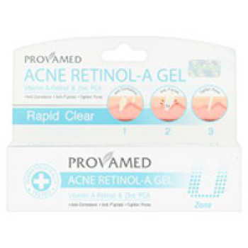 Точечный гель против прыщей Rapid Clear Acne с цинком и ретинолом от Provamed 10 гр / Provamed Rapid Clear Acne Retinol-A Gel 10g