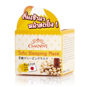 Ночная несмываемая маска для лица с тофу от Casanovy 10 мл / Casanovy Tofu sleeping mask 10 ml