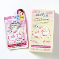 Ночная несмываемая маска с тофу и коллагеном от SNOWGIRL 20 гр / SNOWGIRL Tofu & Collagen Facial Mask 20 g