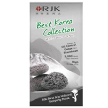 Маска для проблемной и жирной кожи c вулканическим углем от RJK 6 гр / RJK Jeju volcanic scrub mask 6 gr