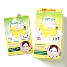 Массажный крем-серум с бананом и коллагеном Snowgirl 12 гр/Snowgirl Banana & Collagen Massage Serum 12 gr