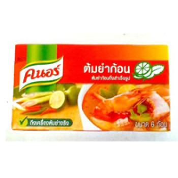 Бульонные кубики для супа Том Ям от Knorr (6 шт в упаковке) 72 гр / Knorr Tom Yam 72 gr