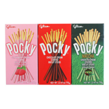 Хрустящие японские палочки Pocky (разные вкусы) 45 грамм /Pocky Biscuit Sticks 45 gr