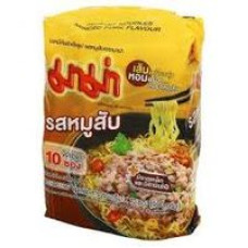 Лапша быстрого приготовления со свининой Minced Pork от Mama 10 пачек по 60 гр / Mama Minced Pork Flavour Instant Noodle 10pcs*60g