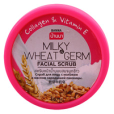 Скраб для лица Banna с экстрактами молока и зародышей пшеницы 100 мл / BANNA Facial Scrub Milky & Wheat Germ 100 ml