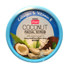 Фруктовый скраб для лица Banna Кокос 100 грамм / Banna facial scrub Coconut 100 gr