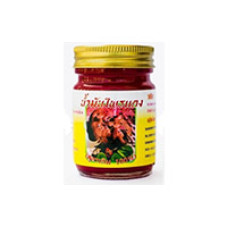 Красный тайский бальзам с галангалом Pai Dang 50 мл/ Pai Dang Red thai galangal balm 50g