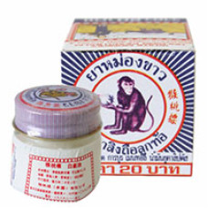 Белый тайский бальзам White monkey holding Peach 35(18 гр) мл / White monkey holding Peach balm 35 ml (18 gr)