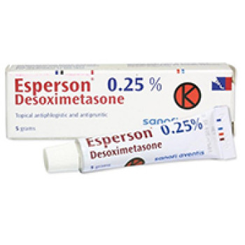 Мазь для профилактики экземы, псориаза, аллергии, Esperson от Sanofi 15 гр / Sanofi Esperson Desoximetasone cream 15 g