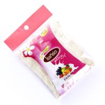 Спа-мыло в мочалке "Фруктовый йогурт" от Panatip 75 гр / Panatip Top Yoghurt&Fruit Spa Herb Soap with Loofah Bag 75 G