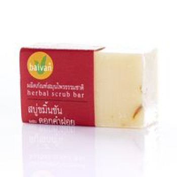 Мыло-скраб «Куркума и сафлор» Baivan 40 гр / Baivan herbal scrub soap turmeric&safflower 40 gr