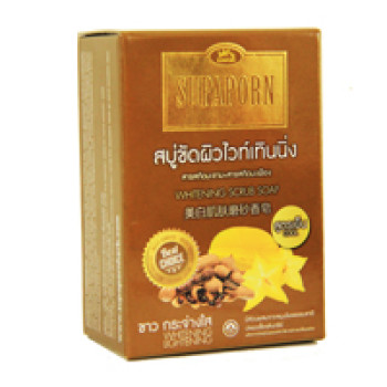 Осветляющее мыло-скраб Supaporn с тамариндом и карамболой 100 гр/Supaporn whitening scrub soap 100 gr