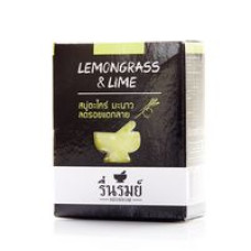 Натуральное тайское травяное мыло "Лемонграсс и лайм" от Reunrom 55 гр / Reunrom Herbal Soap Lemongrass & lime 55g