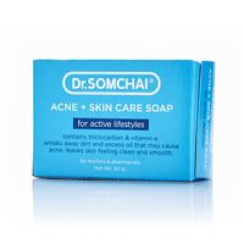 Антибактериальное мыло для лица и тела Dr Somchai 80 гр/Dr Somchai Acne & Skin Care Soap for Active Lifestyles 80 gr