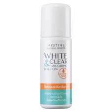 White & Clear Smoothing Roll On 50ml Mistine/Отбеливающий роллер-лосьон для кожи 50 мл Mistine