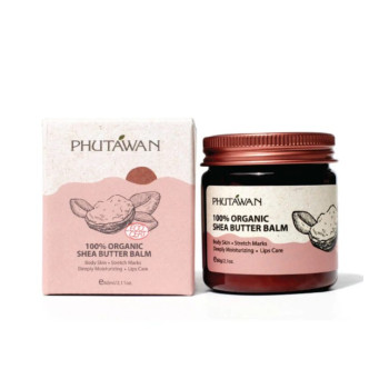 Бальзам для ухода за кожей масло ши 60 г. Phutawan/Skin care balm Organic shea butter 60 g. Phutawan